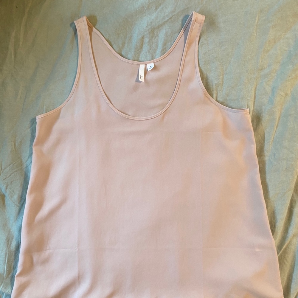 Frenchi blush colored tank - size M